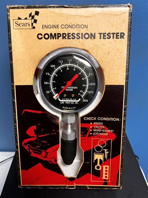 Sears 161.217103 Compression Tester for Ford GM Etc 14mm